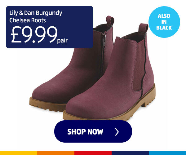 Lily & Dan Burgundy Chelsea Boots