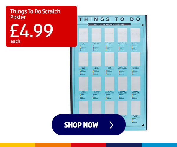Things To Do Scratch Poster - Shop Now