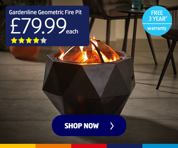 Gardenline Geometric Fire Pit