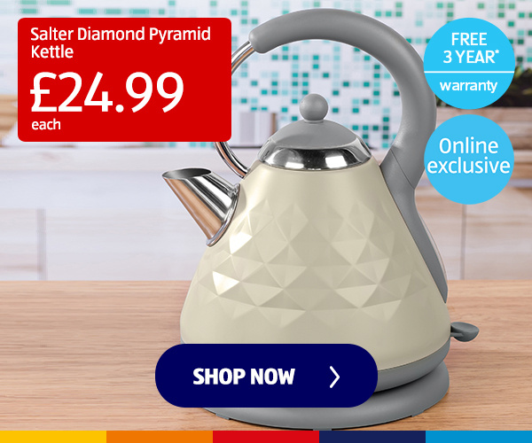 Salter Diamond Pyramid Kettle - Shop Now