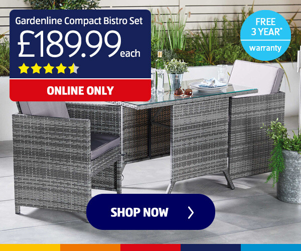 Gardenline Compact Bistro Set