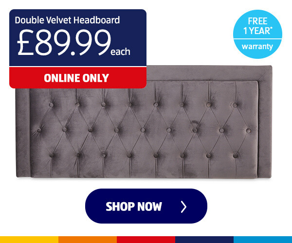 Double Velvet Headboard