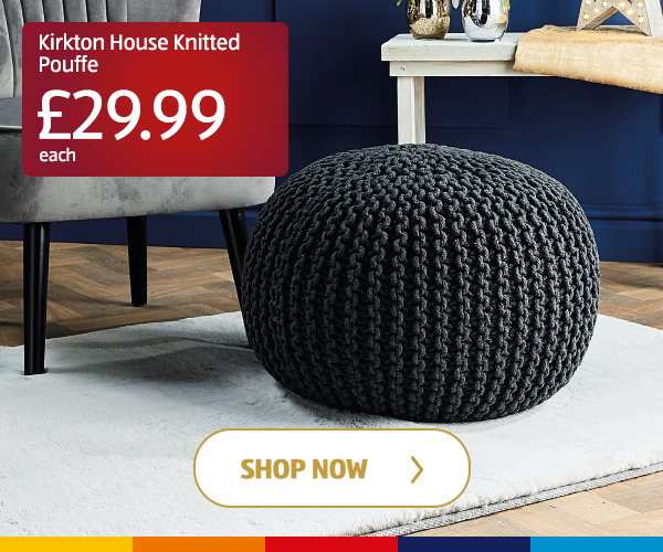 Kirkton House Knitted Pouffe - Shop Now