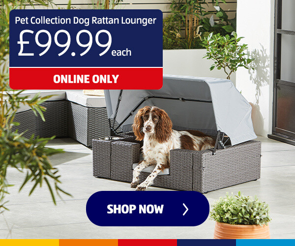 Pet Collection Dog Rattan Lounger