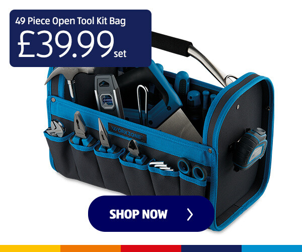 49 Piece Open Tool Kit Bag