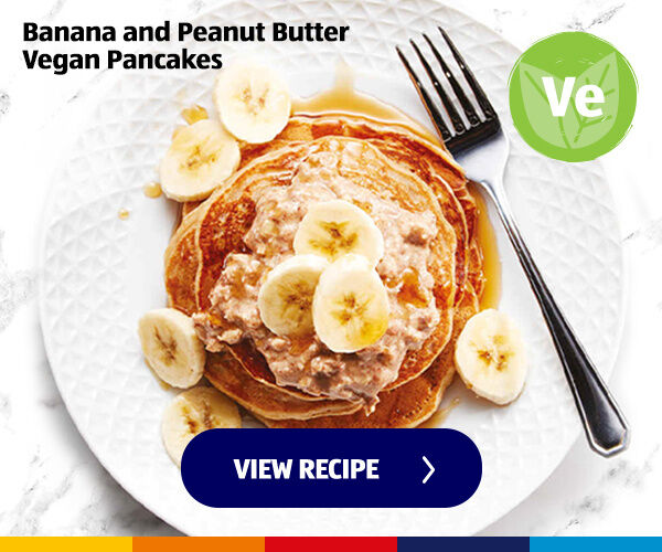 Banana and Peanut Butter Vegan Pancakes