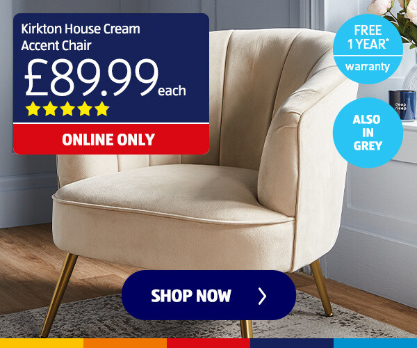 Kirkton House Cream Accent Chair