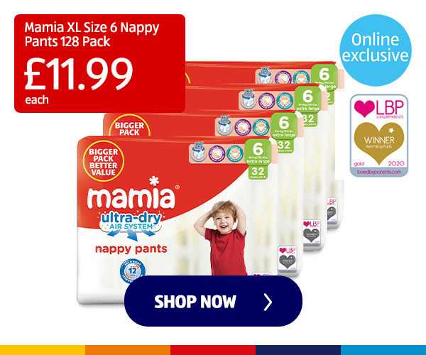 Mamia XL Size 6 Nappy Pants 128 Pack - Shop Now