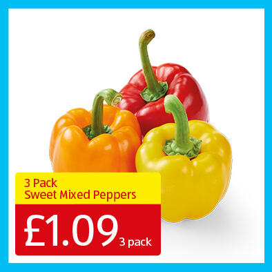 Nature's Pick Mixed Sweet Peppers 3 Pack