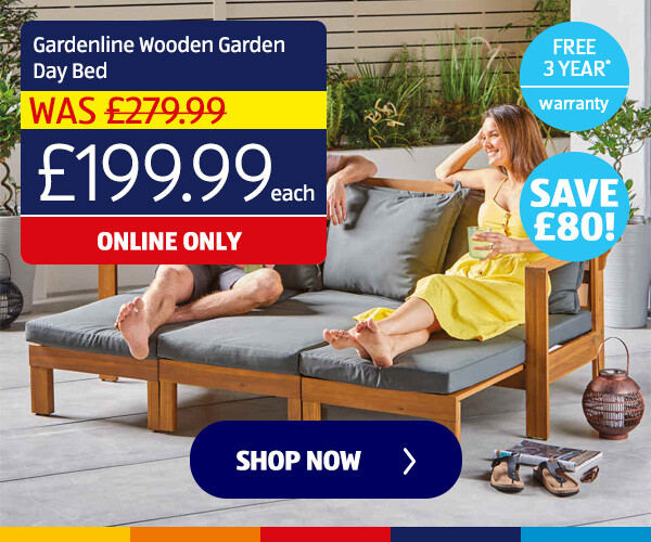 Gardenline Wooden Garden Day Bed