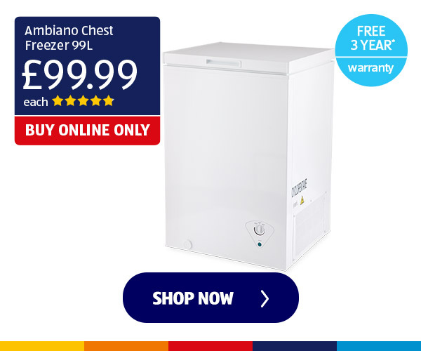 Ambiano Chest Freezer 99L - Shop Now