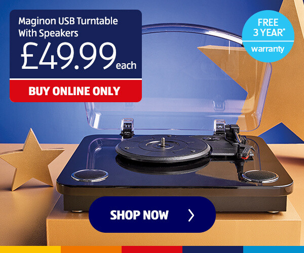 Maginon USB Turntable With Speakers