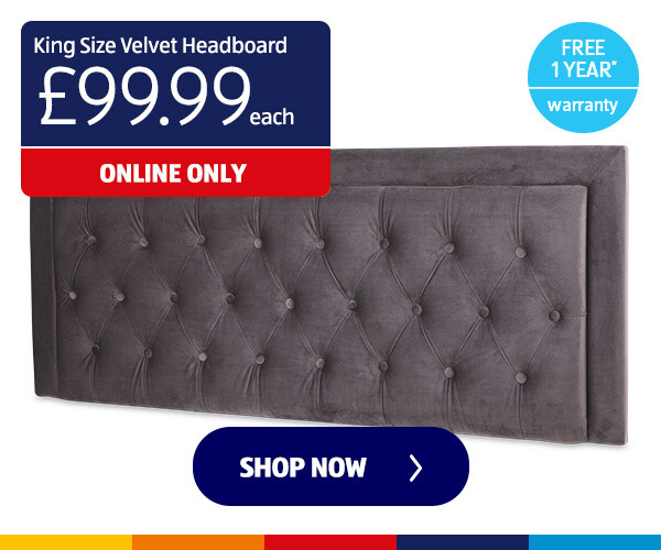 King Size Velvet Headboard