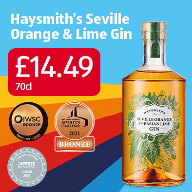 Haysmith's Seville Orange & Lime Gin, 14.49 70cl