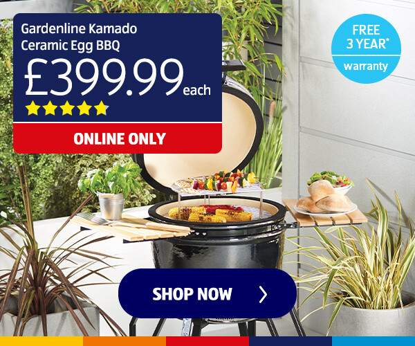 Gardenline Kamado Ceramic Egg BBQ