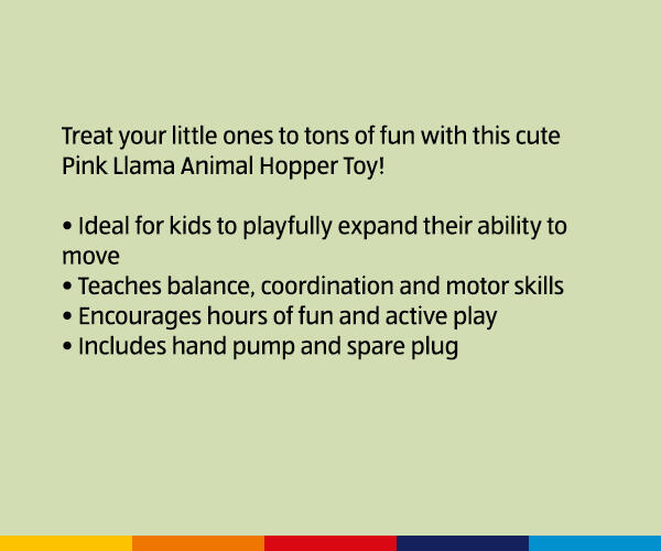 Pink Llama Animal Hopper Toy - Shop Now