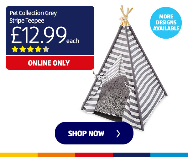 Pet Collection Grey Stripe Teepee