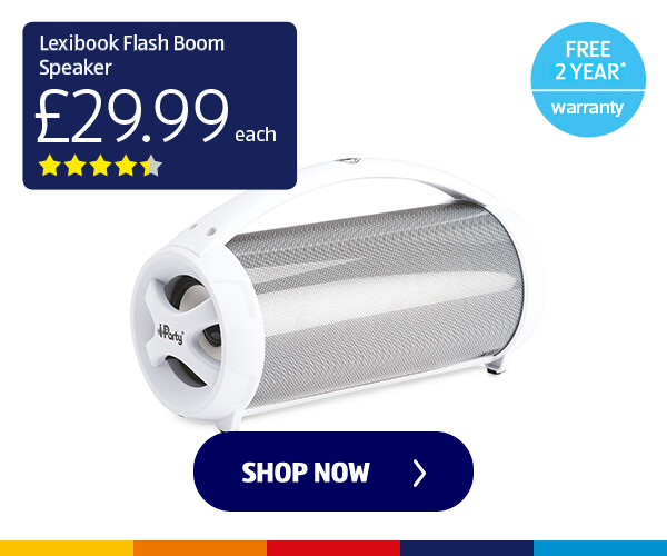 Lexibook Flash Boom Speaker - 2830DWF - Shop Now