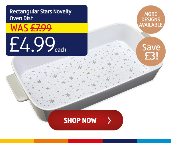 Rectangular Stars Novelty Oven Dish 