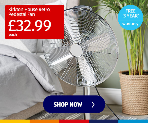 Retro Pedestal Fan - Shop Now