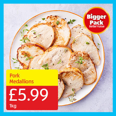 Pork Medallions - 5.99 1kg