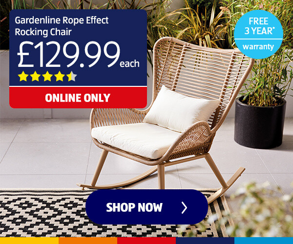 Gardenline Rope Effect Rocking Chair