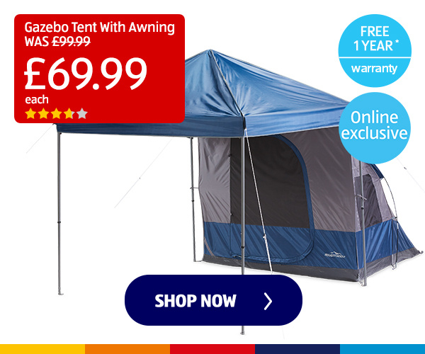 Gazebo Tent With Awning - Shop Now