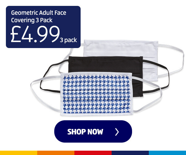 Geometric Adult Face Covering 3 Pack