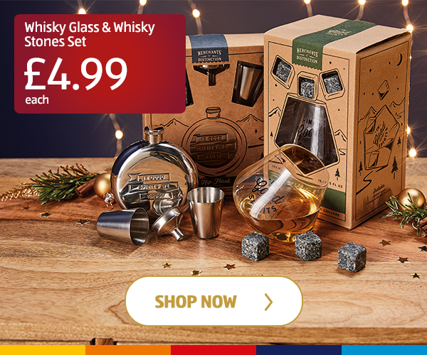 Whisky Glass & Whisky Stones Set - Shop Now