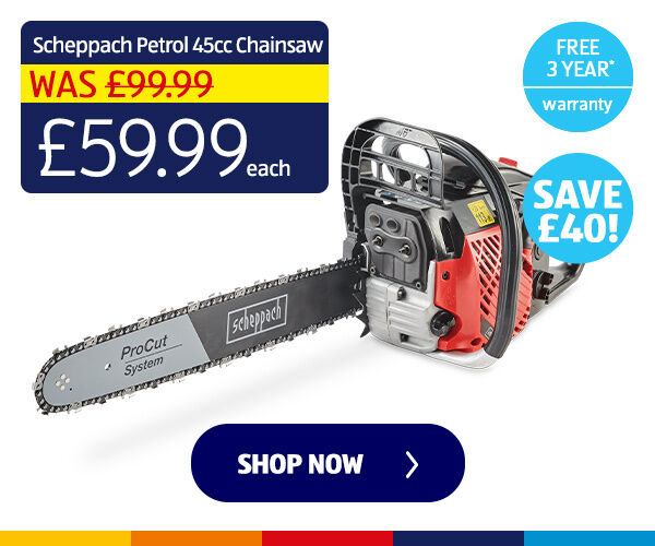 Scheppach Petrol 45cc Chainsaw