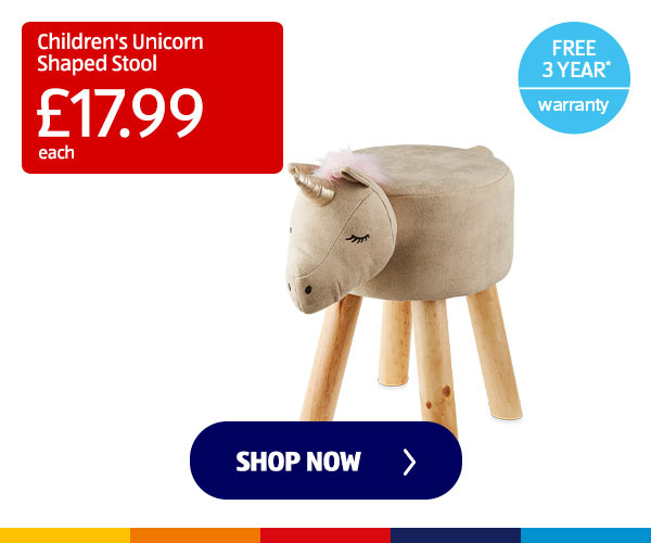 Children's Unicorn Shaped Stool - Shop Now