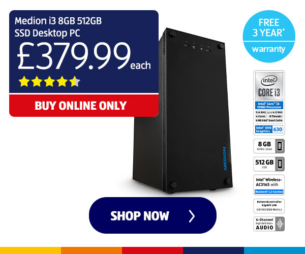 Medion i3 8GB 512GB SSD Desktop PC