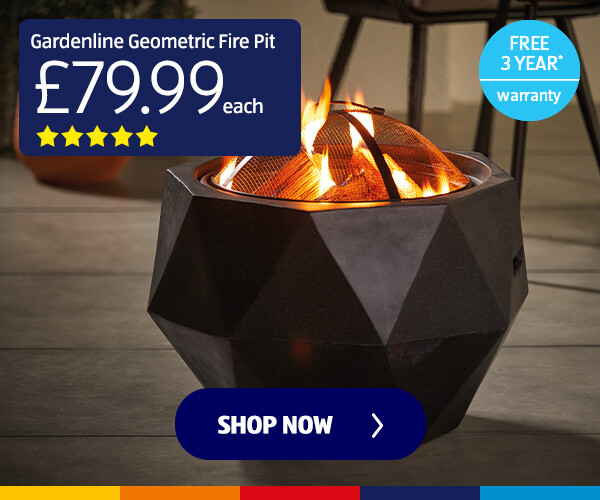 Gardenline Geometric Fire Pit