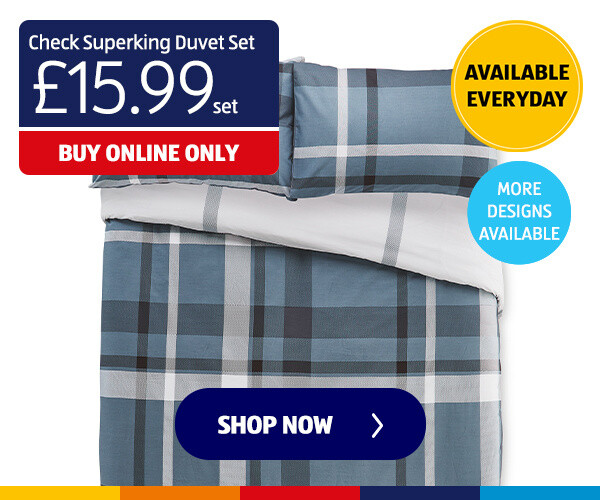 Check Superking Duvet Set