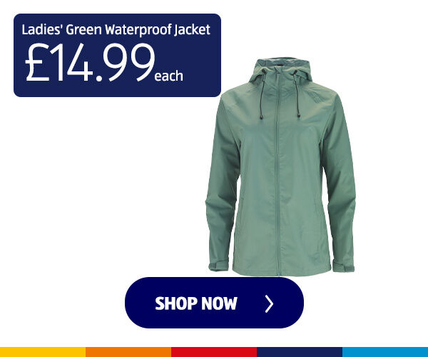 Ladies' Green Waterproof Jacket