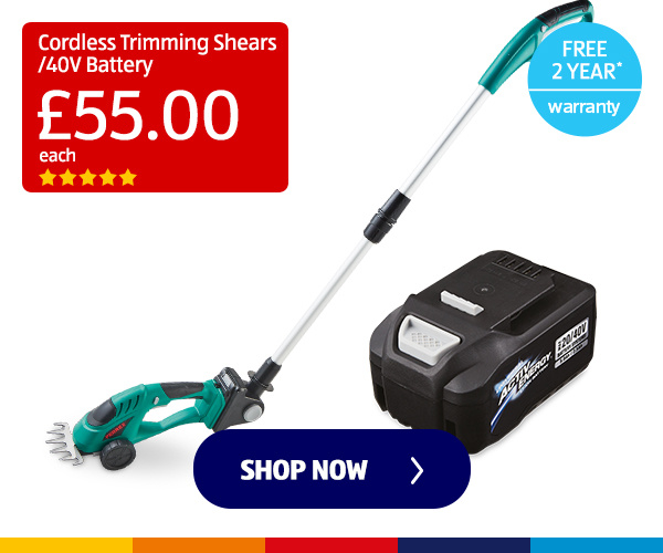 Cordless Trimming Shears/40V Battery - Shop Now