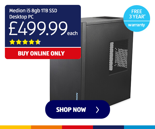 Medion i5 8gb 1tb SSD Desktop PC - Shop Now