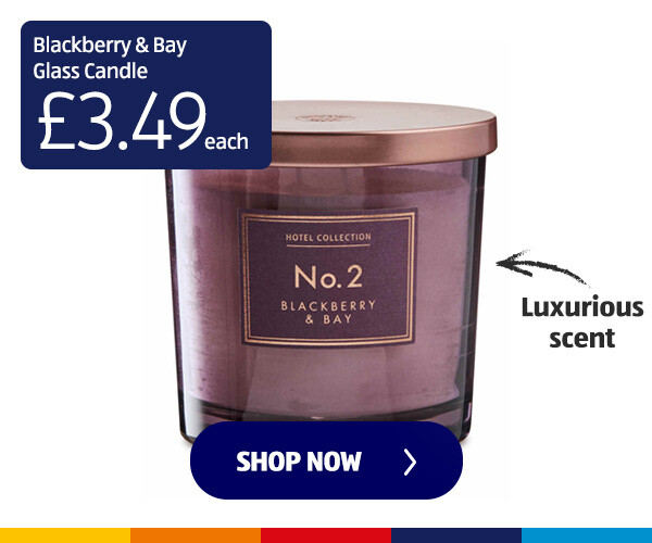 Blackberry & Bay Glass Candle