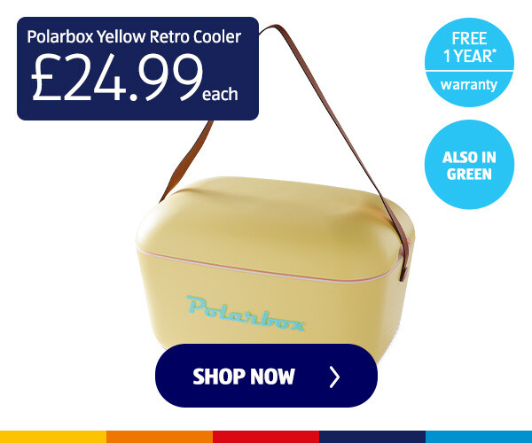 Polarbox Yellow Retro Cooler