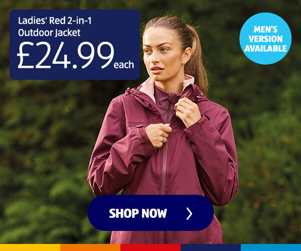 Ladies' Red 2-in-1 Outdoor Jacket