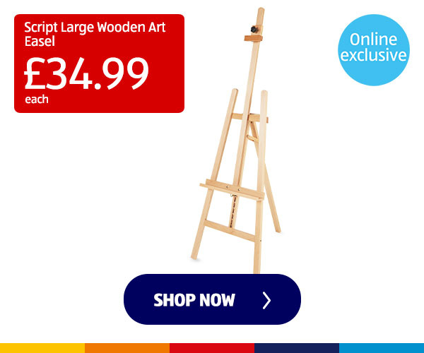 Script Large Wooden Art Easel - Shop Now