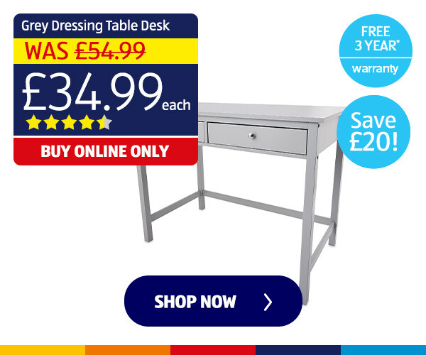 Grey Dressing Table Desk