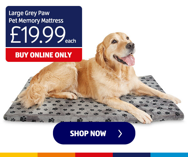 large-grey-paw-pet-memory-mattress