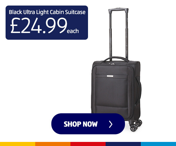 Black Ultra Light Cabin Suitcase