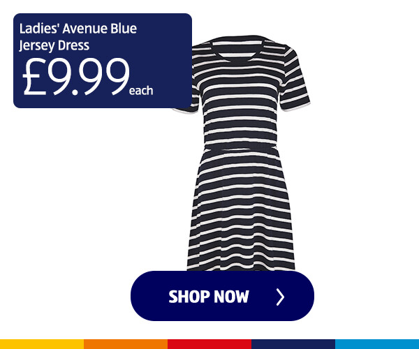 Ladies' Avenue Blue Jersey Dress