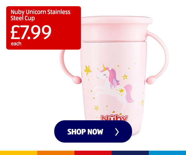 Nuby Unicorn Stainless Steel Cup- Shop Now