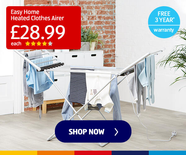 Easy Home Heated Clothes Airer - Shop Now