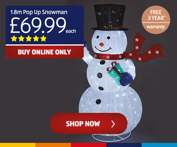 1.8m Pop Up Snowman