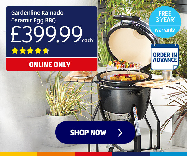 Gardenline Kamado Ceramic Egg BBQ