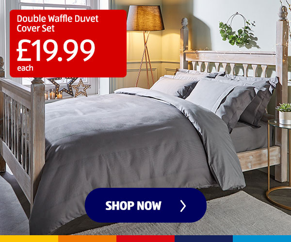 Double Waffle Duvet Cover Set - Shop Now